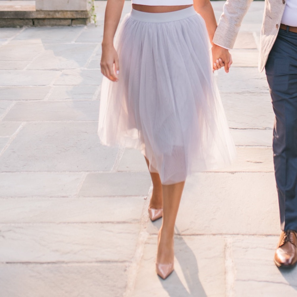 Grey Tulle skirt